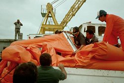 Using Oil Containment Booms in the Galapagos Islands Protection Project